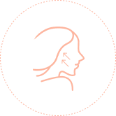 面部提拉示意图。